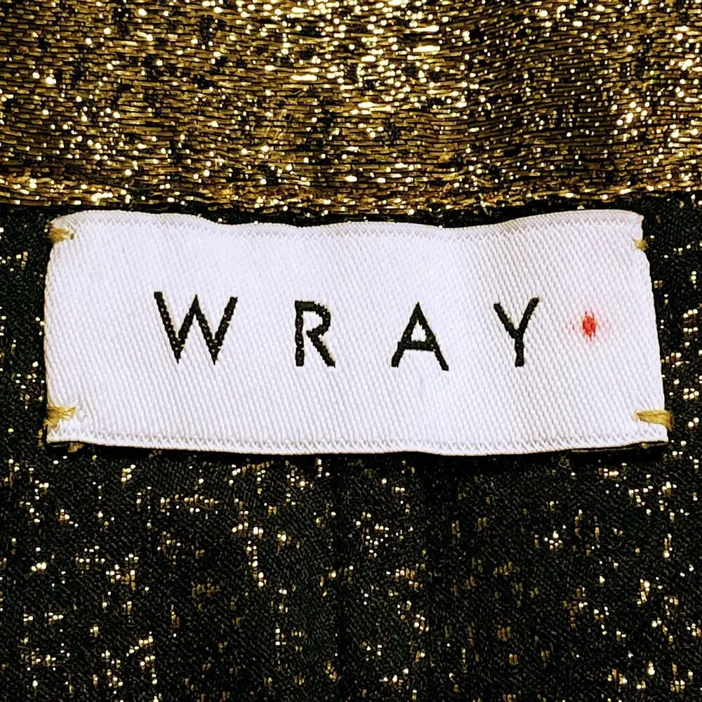 Wray Metallic Gold Silk Sprite Pants Size 2 XS - Picture 6 of 7